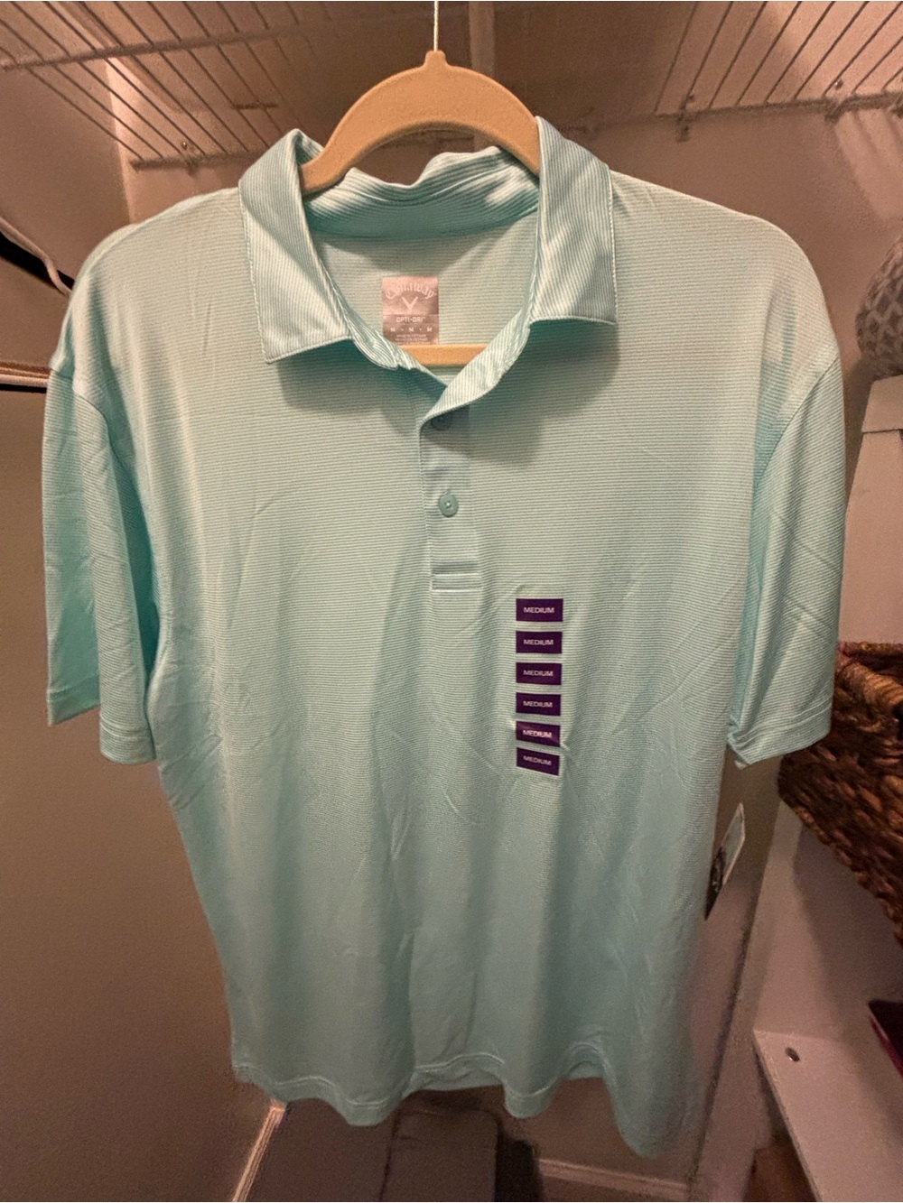 Callaway Light Aqua Performance Polo